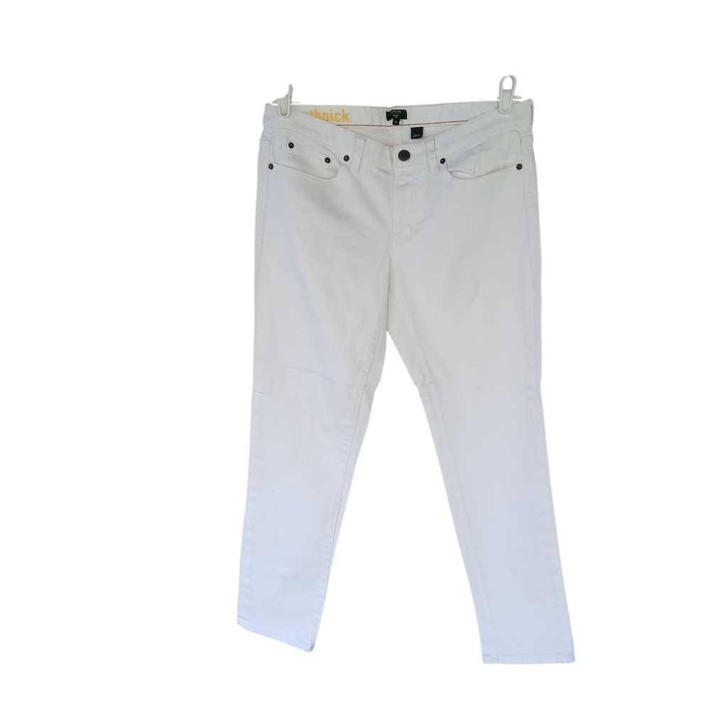 J. Crew Factory White Toothpick Skinny Jeans Size 32